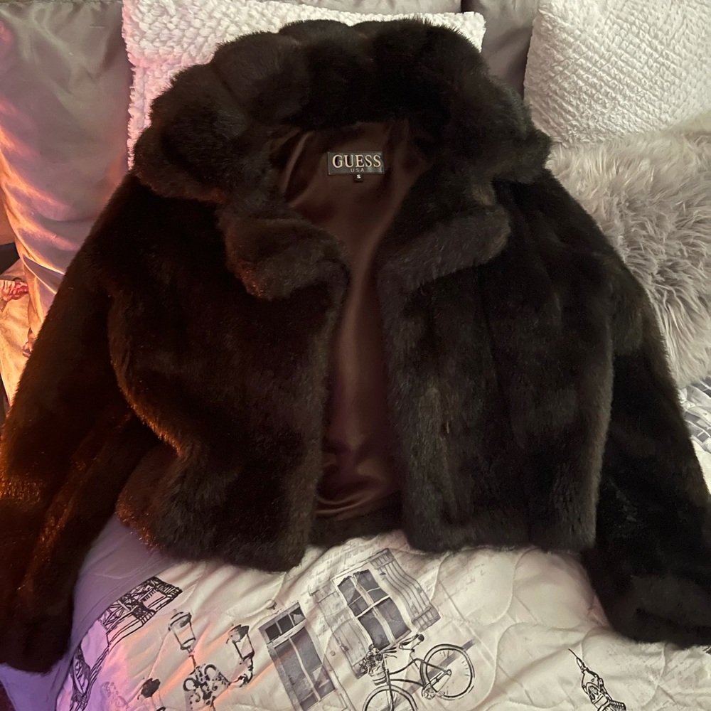 Guess faux fur coat